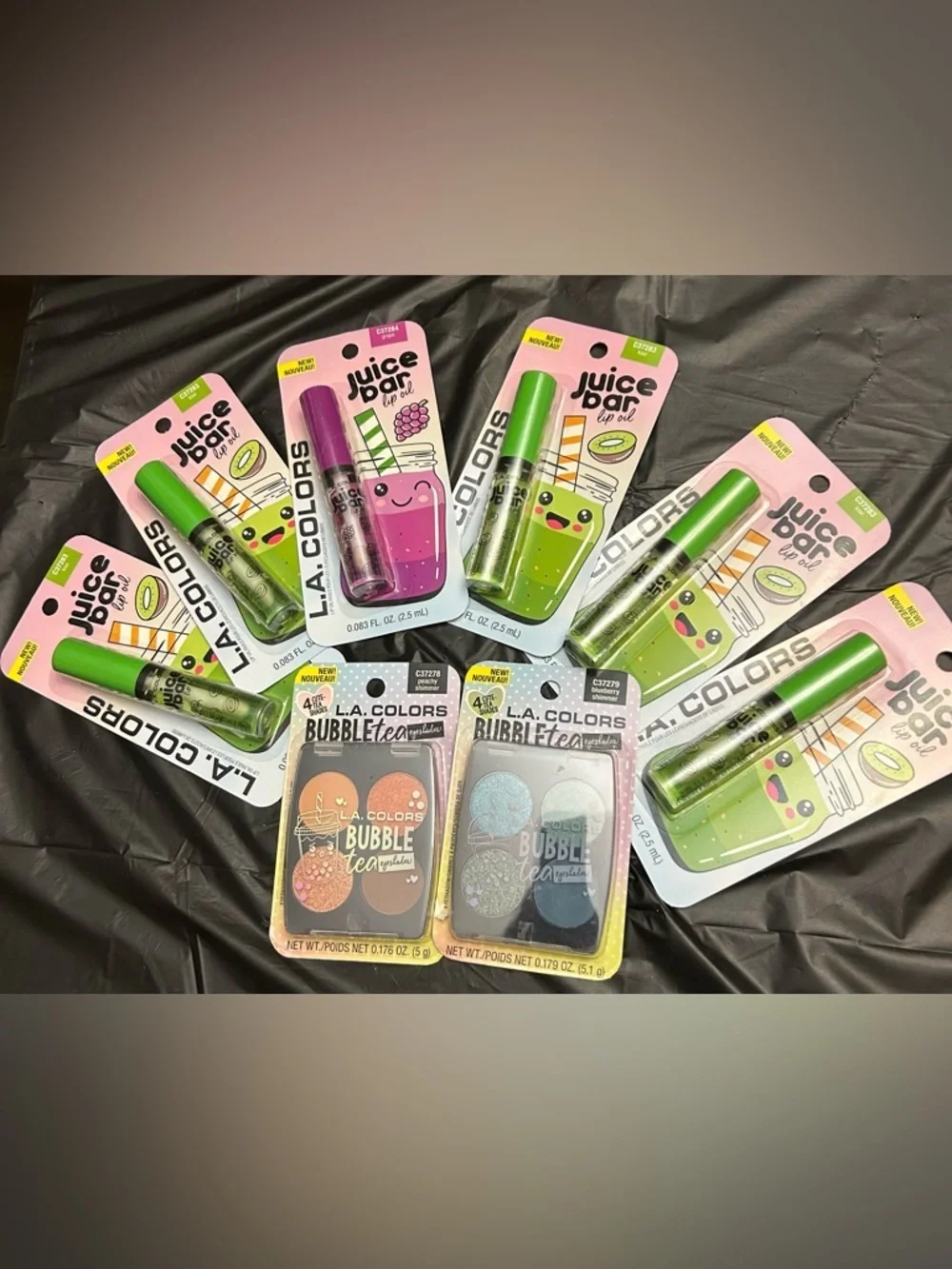 L.A. COLORS Juice Bar Lip Oil & Bubble Tea Eyeshadow Set - NWT